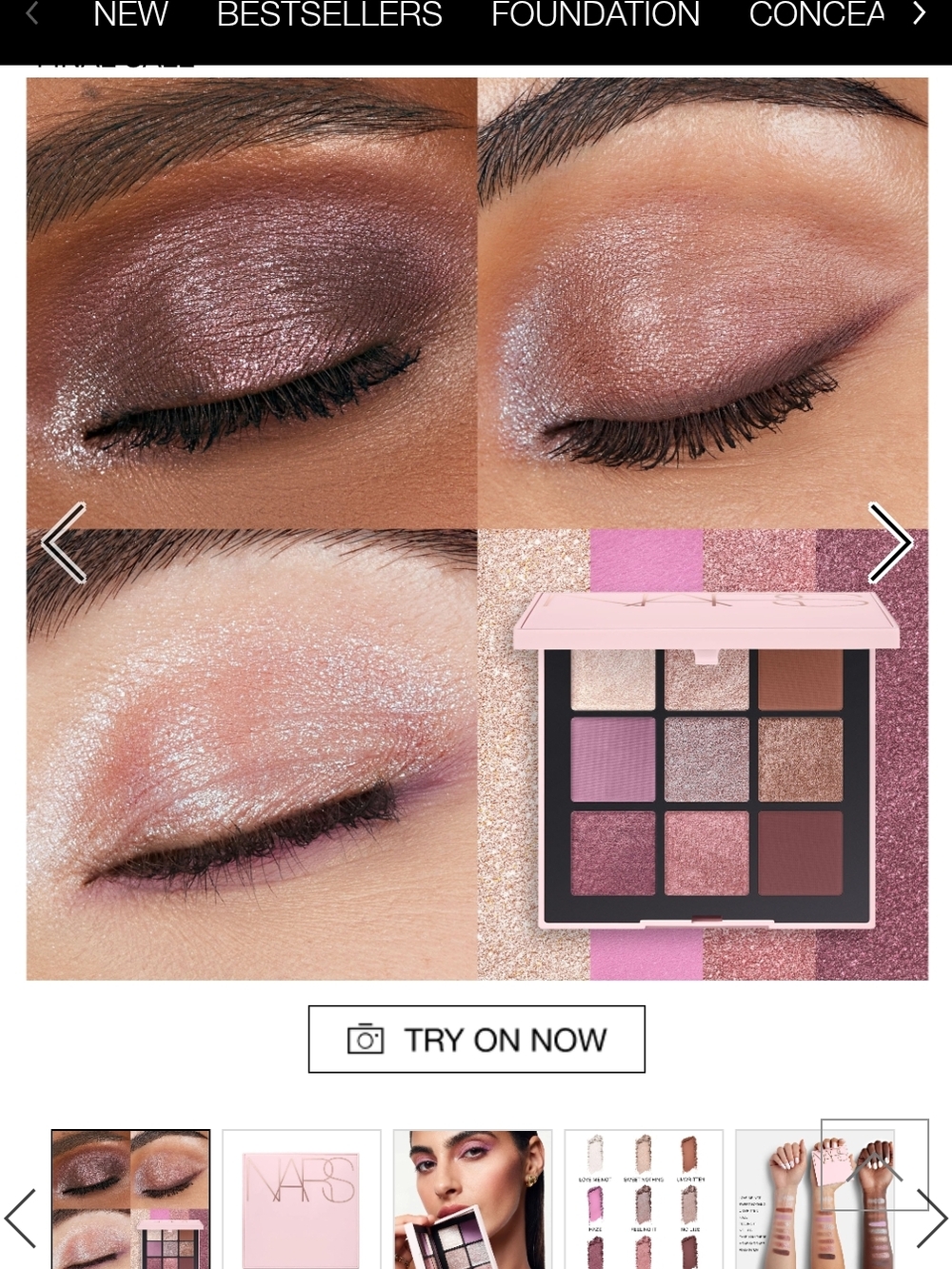 NARS Pink & Rose 9-Color Eyeshadow Palette - Picture 5 of 5